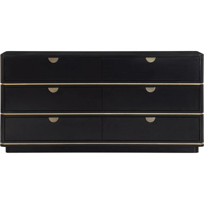 Julieta 6 Drawer Dresser by TOV Furniture. Made from acacia, mdf, plastic in a modern style.