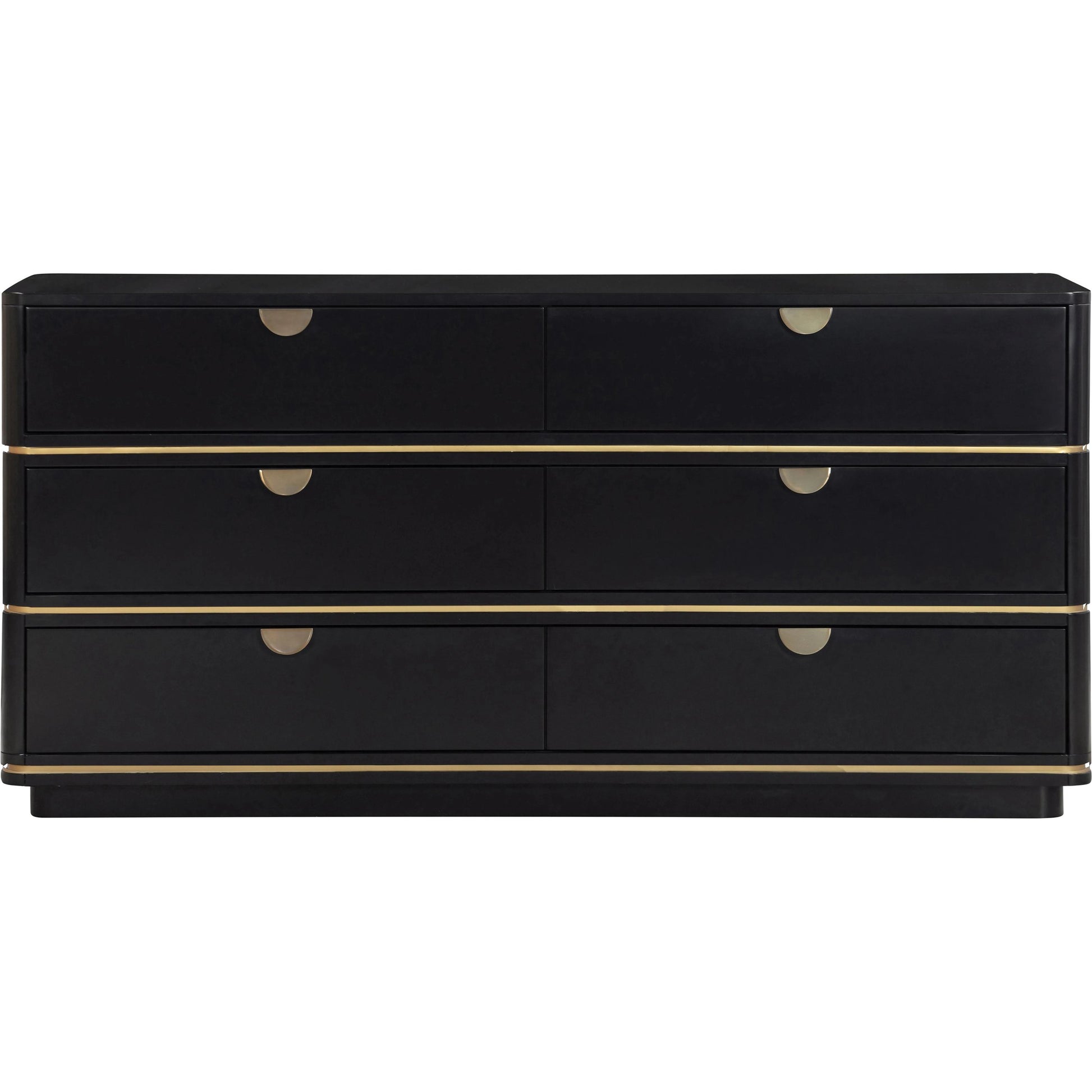 Julieta 6 Drawer Dresser by TOV Furniture. Made from acacia, mdf, plastic in a modern style.