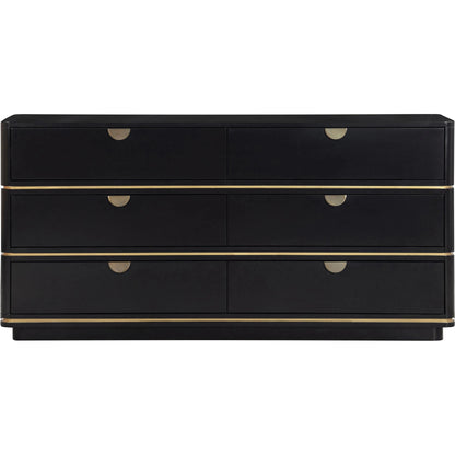 Julieta 6 Drawer Dresser by TOV Furniture. Made from acacia, mdf, plastic in a modern style.