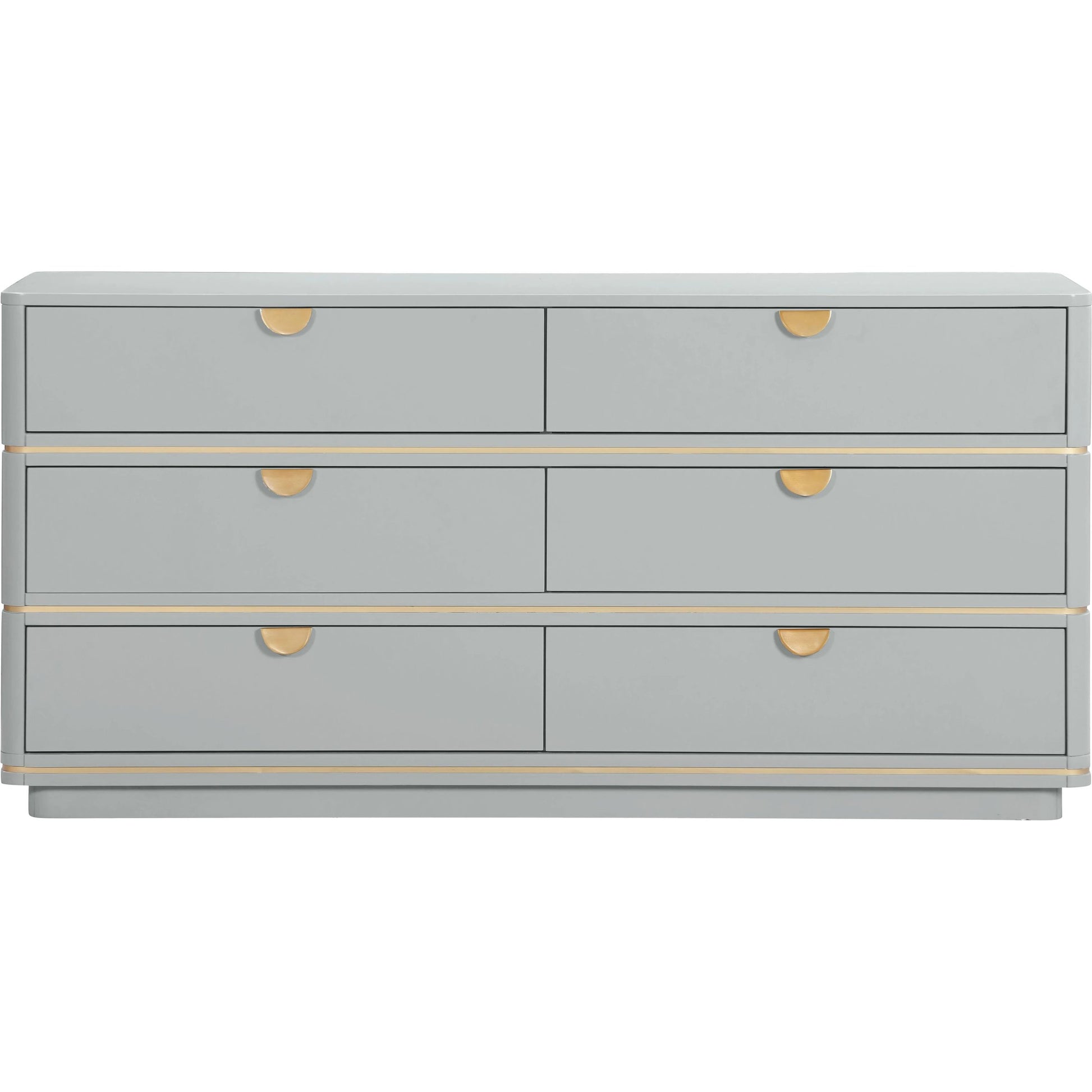 Julieta 6 Drawer Dresser by TOV Furniture. Made from acacia, mdf, plastic in a modern style.