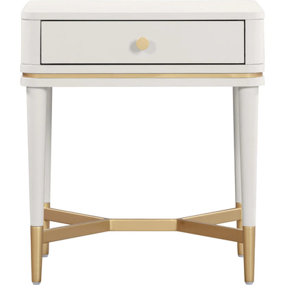 Julieta Nightstand by TOV Furniture. Made from acacia, iron, mdf, plastic in a modern style.
