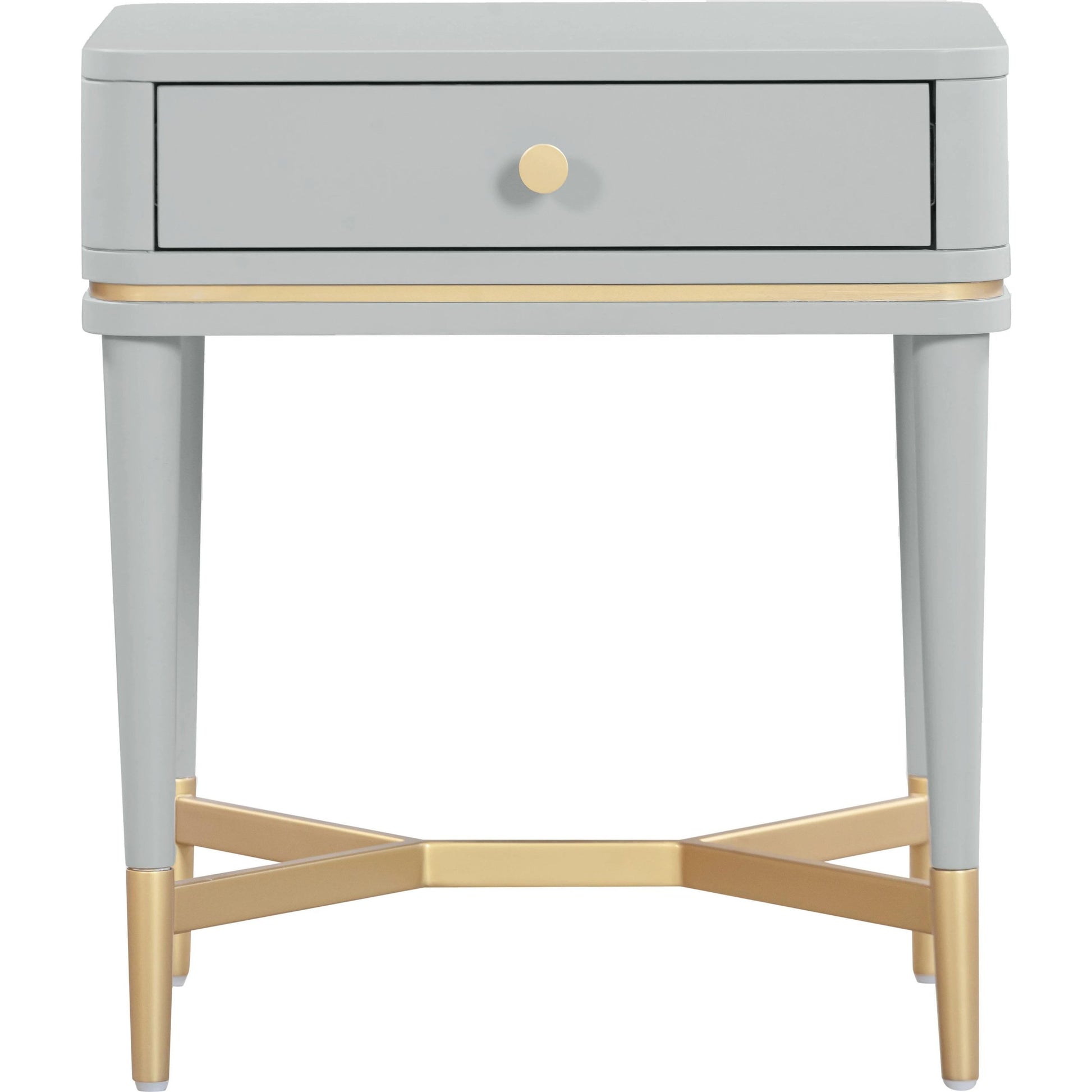 Julieta Nightstand by TOV Furniture. Made from acacia, iron, mdf, plastic in a modern style.