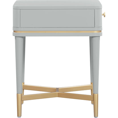 Julieta Nightstand by TOV Furniture. Made from acacia, iron, mdf, plastic in a modern style.