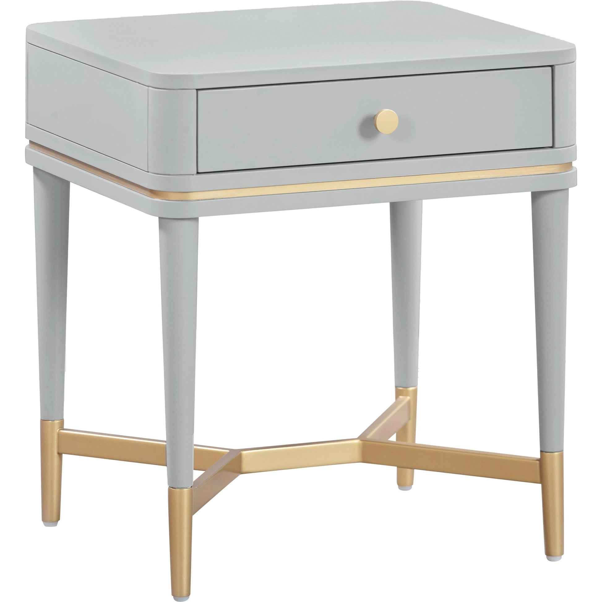 Julieta Nightstand by TOV Furniture. Made from acacia, iron, mdf, plastic in a modern style.