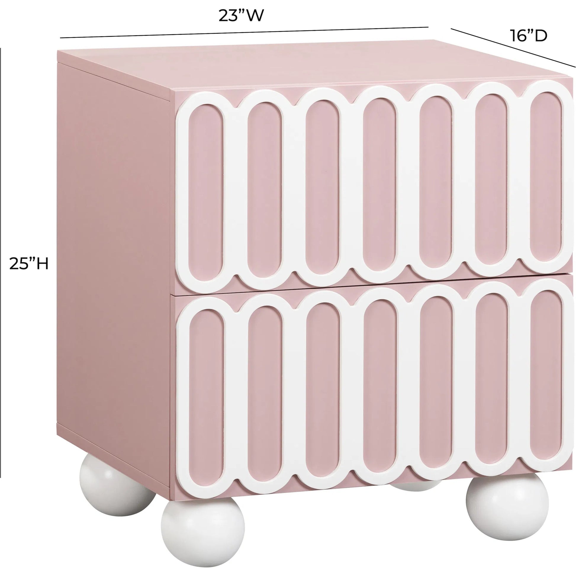 Tori Motif Nightstand by TOV Furniture. Made from unique in a eclectic & global style.