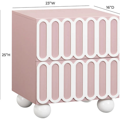 Tori Motif Nightstand by TOV Furniture. Made from unique in a eclectic & global style.