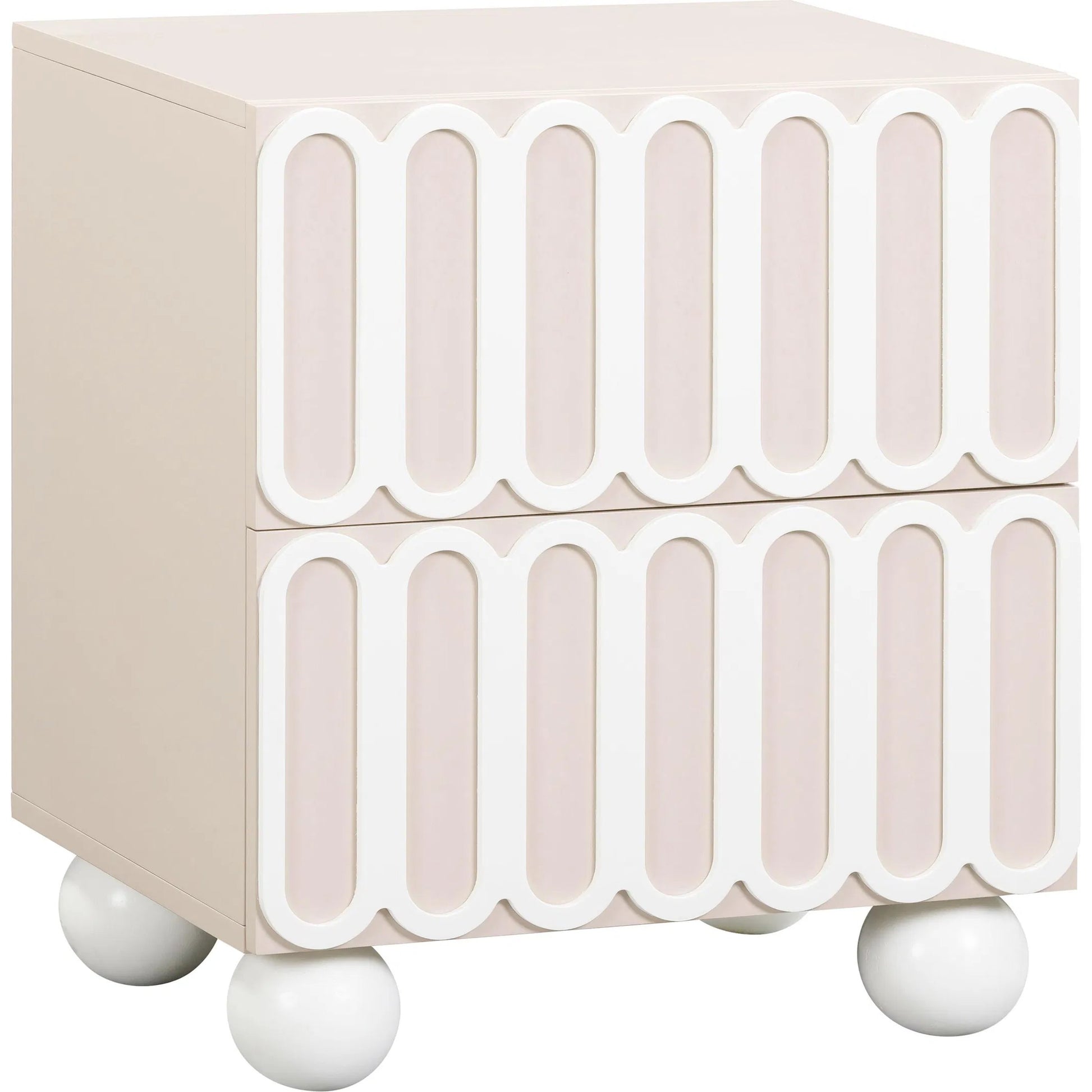 Tori Motif Nightstand by TOV Furniture. Made from unique in a eclectic & global style.