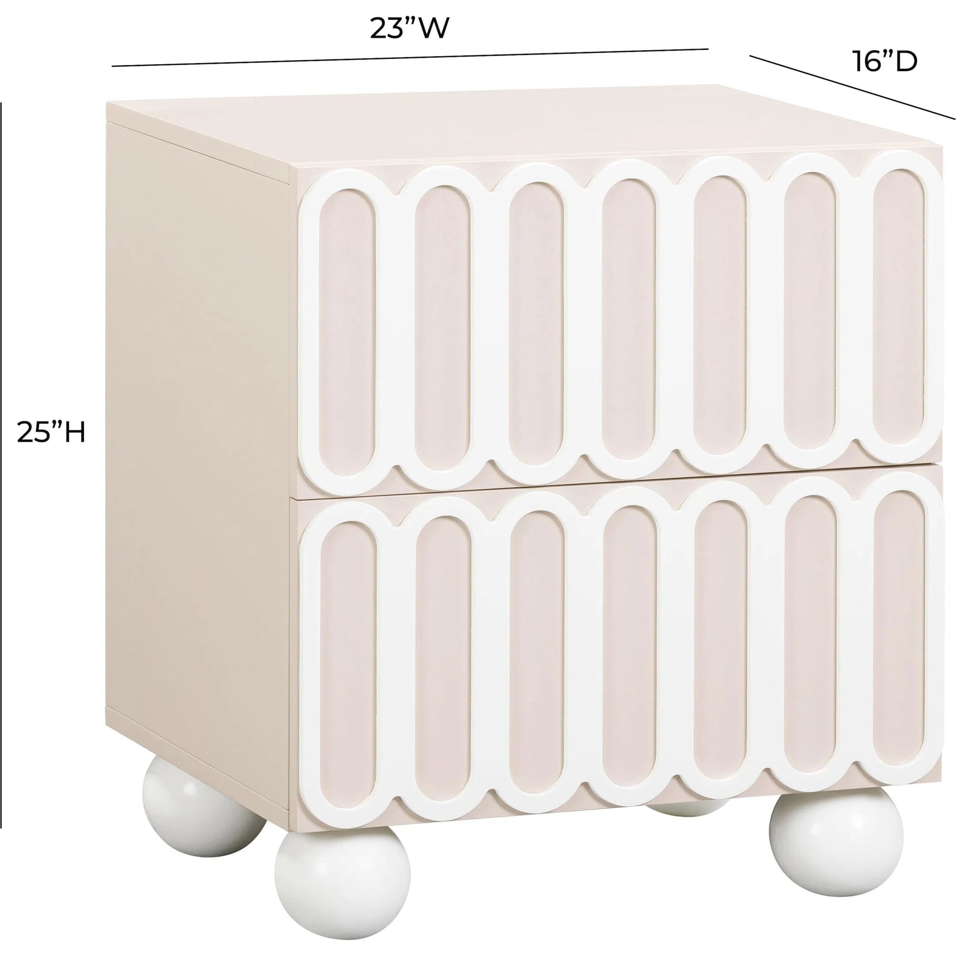 Tori Motif Nightstand by TOV Furniture. Made from unique in a eclectic & global style.