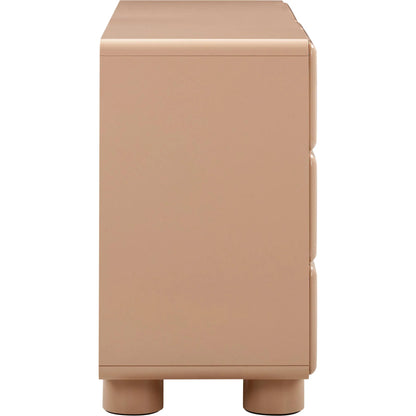 Tammy 6-Drawer Dresser by TOV Furniture in white. Made from mdf, rubberwood in a unique style.