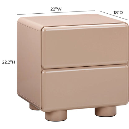 Tammy Nightstand by TOV Furniture. Made from mdf, rubberwood in a eclectic & global style.
