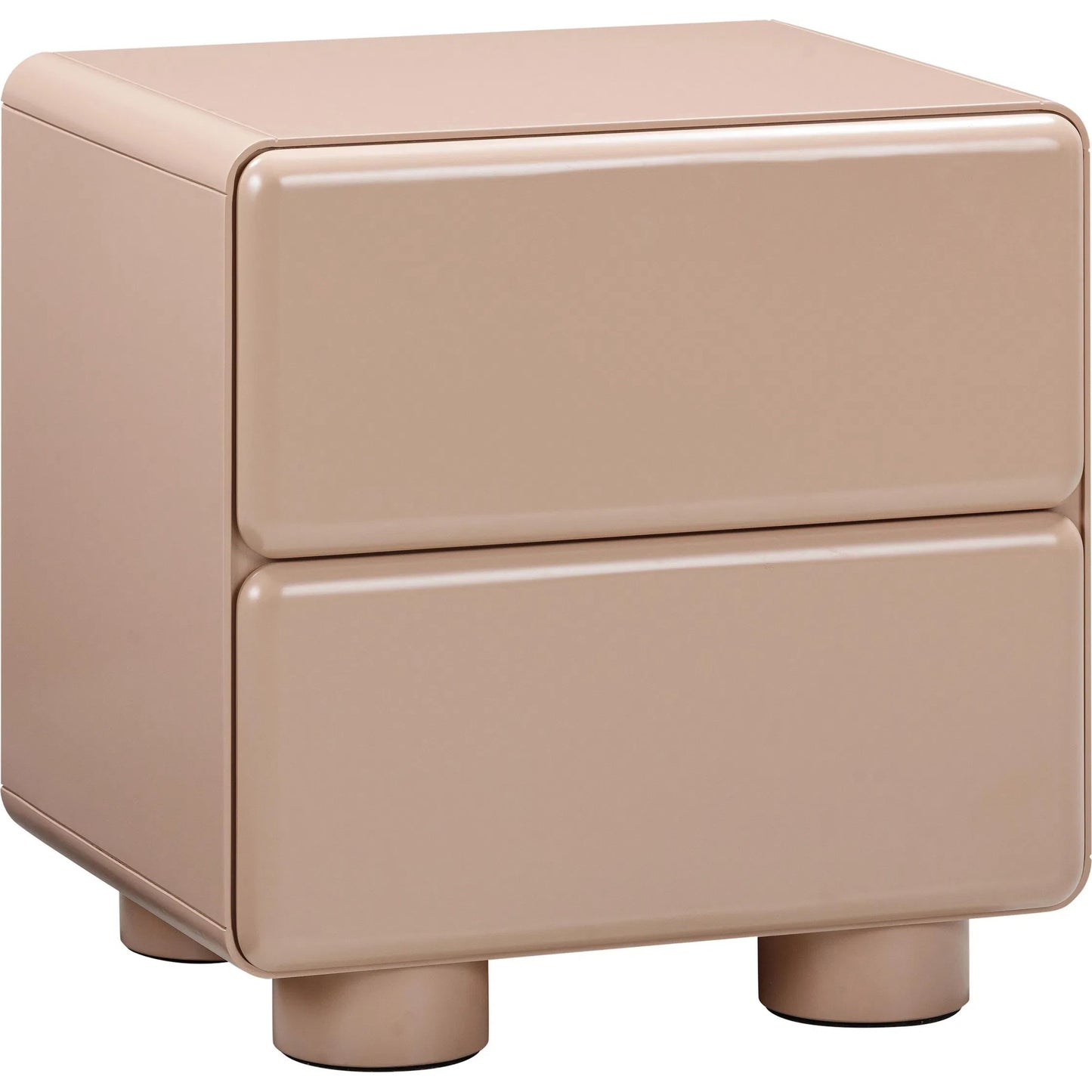 001 SI-2248509 | Primary Silo | Tammy Nightstand by TOV Furniture in taupe. Made from mdf, rubberwood in a unique style.