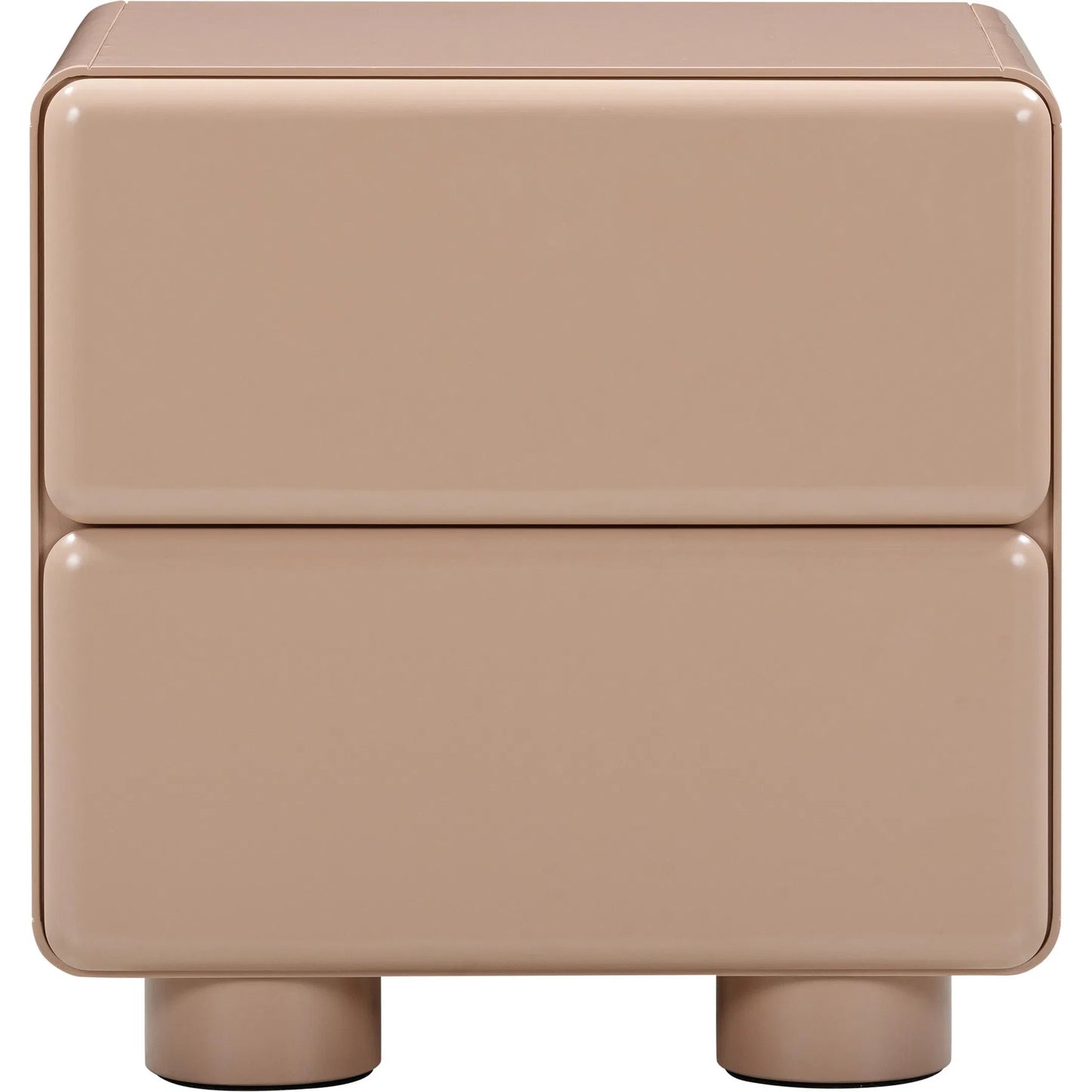 003 SI-2248509 | Additional Silo | Tammy Nightstand by TOV Furniture in taupe. Made from mdf, rubberwood in a unique style.