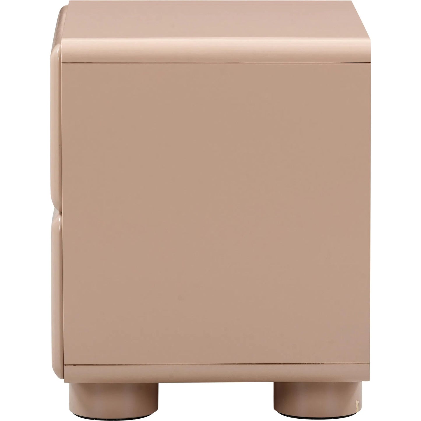 004 SI-2248509 | Additional Silo | Tammy Nightstand by TOV Furniture in taupe. Made from mdf, rubberwood in a unique style.