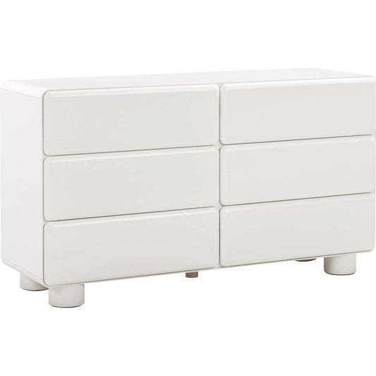 Tammy 6-Drawer Dresser by TOV Furniture. Made from mdf, rubberwood in a unique style.