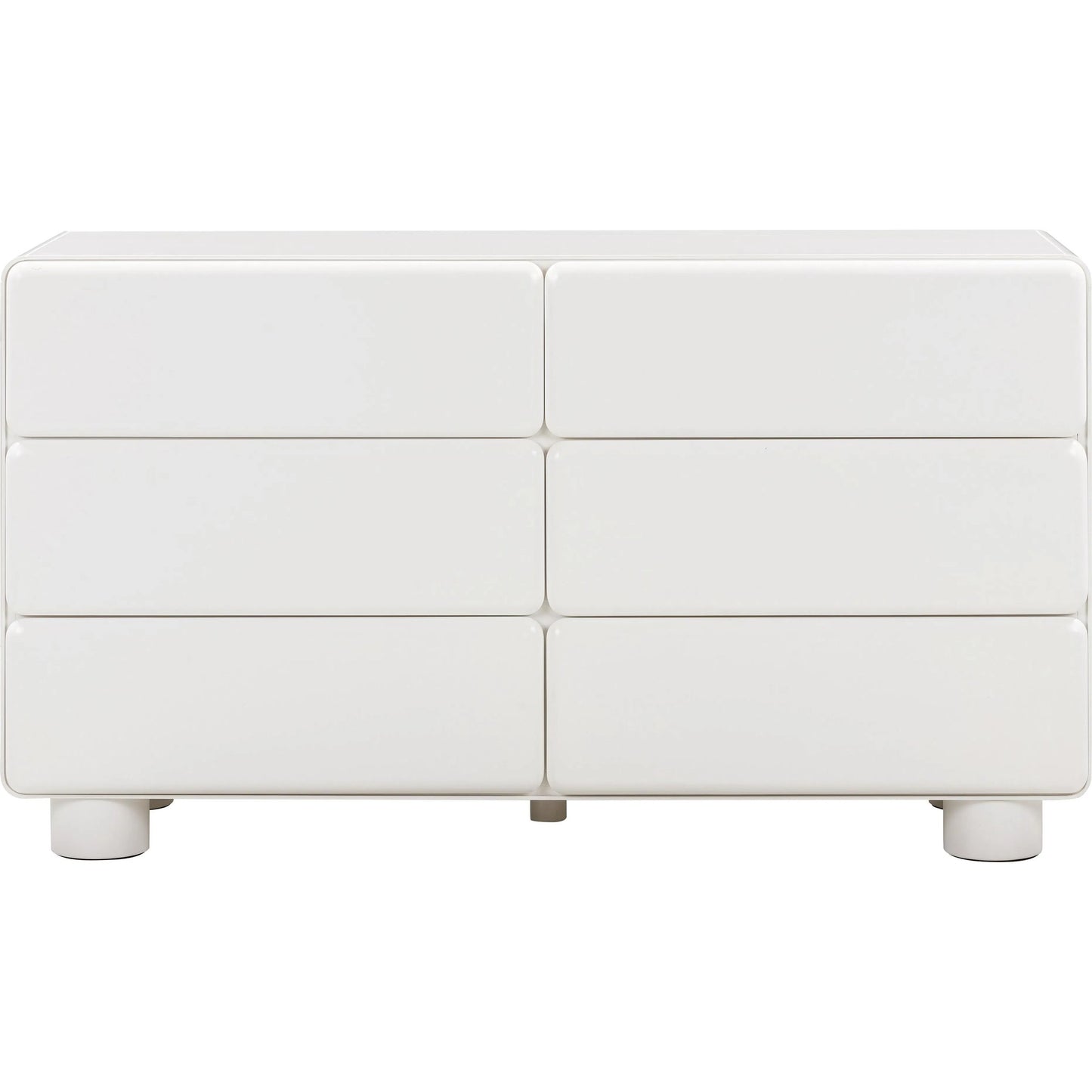 006 SI-2248508 | Additional Silo | Tammy 6-Drawer Dresser by TOV Furniture in white. Made from mdf, rubberwood in a unique style.