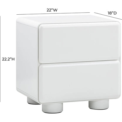 Tammy Nightstand by TOV Furniture. Made from mdf, rubberwood in a eclectic & global style.