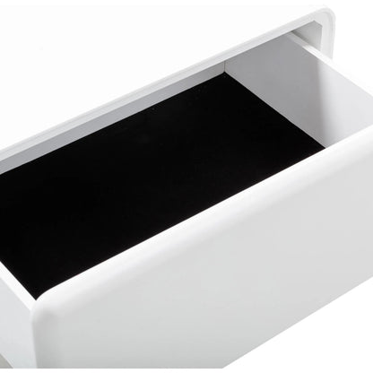 Tammy Nightstand by TOV Furniture in taupe. Made from mdf, rubberwood in a unique style.