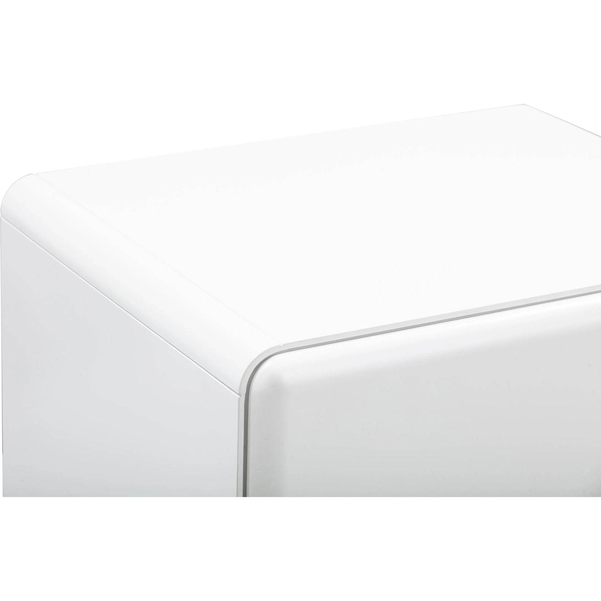 Tammy Nightstand by TOV Furniture in taupe. Made from mdf, rubberwood in a unique style.