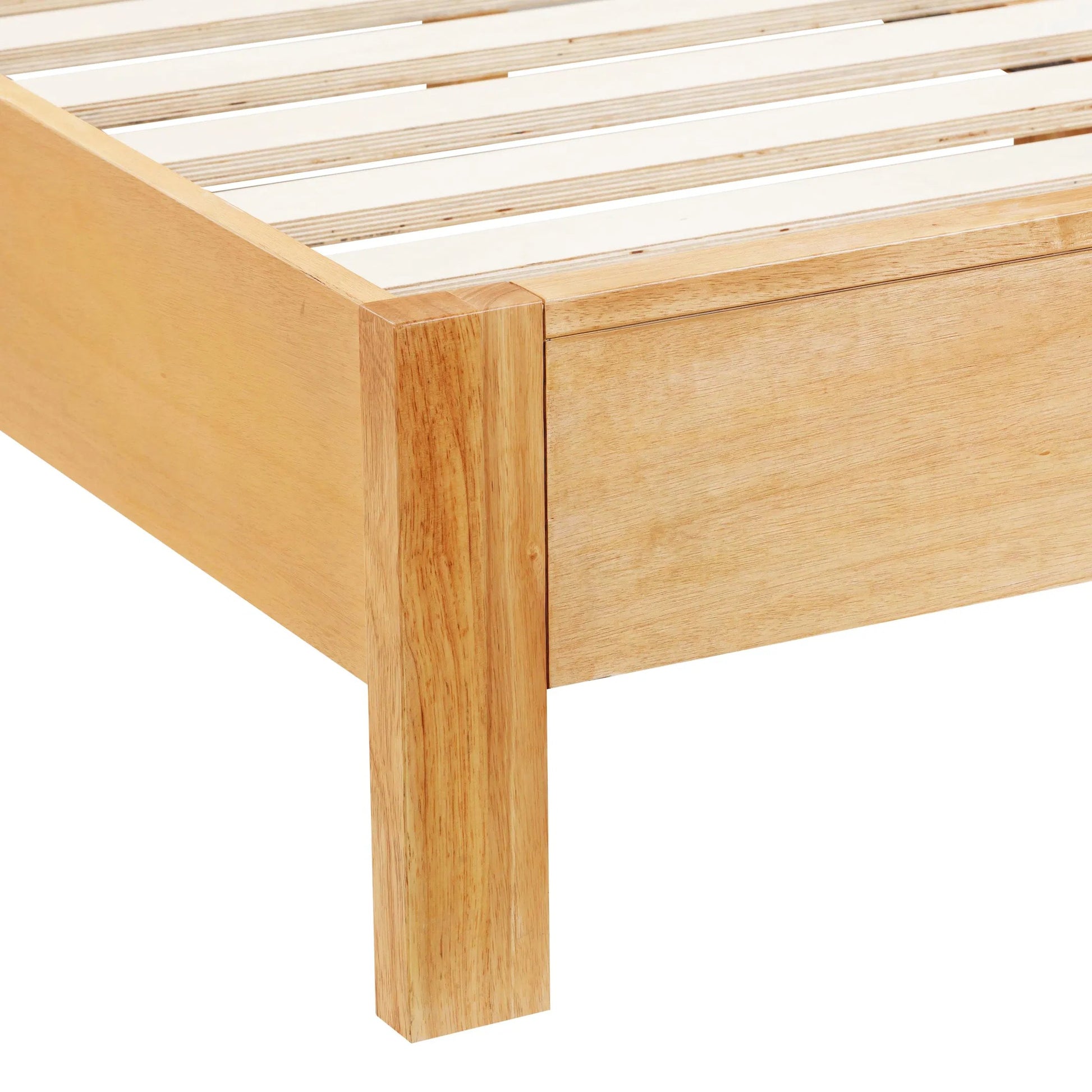 Grappa Natural Wood & Rattan Bed by TOV Furniture in natural. Made from mdf, raffia, veneer, wood in a transitional style.
