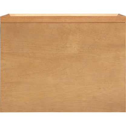 Miles Nightstand by TOV Furniture in natural. Made from mdf, veneer, wood in a transitional style.