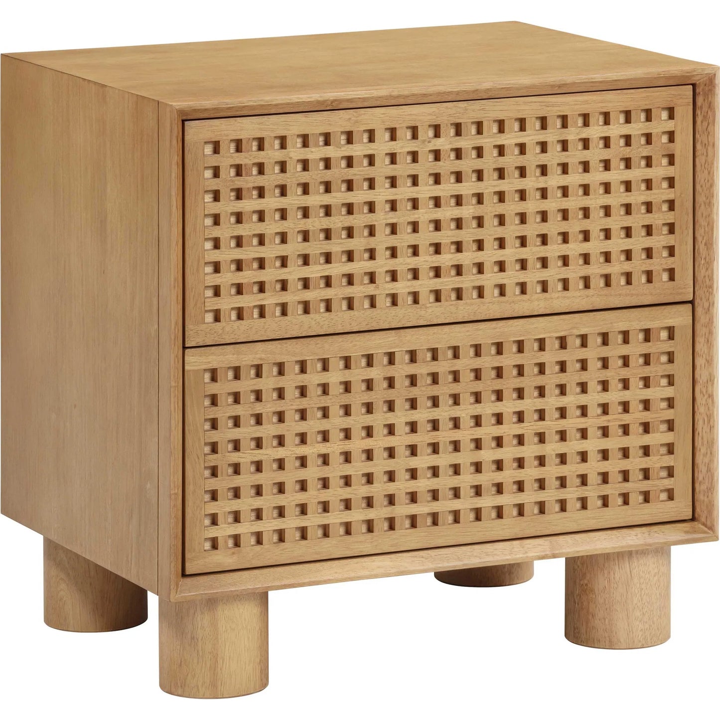 001 SI-2248366 | Primary Silo | Miles Nightstand by TOV Furniture in natural. Made from mdf, veneer, wood in a transitional style.