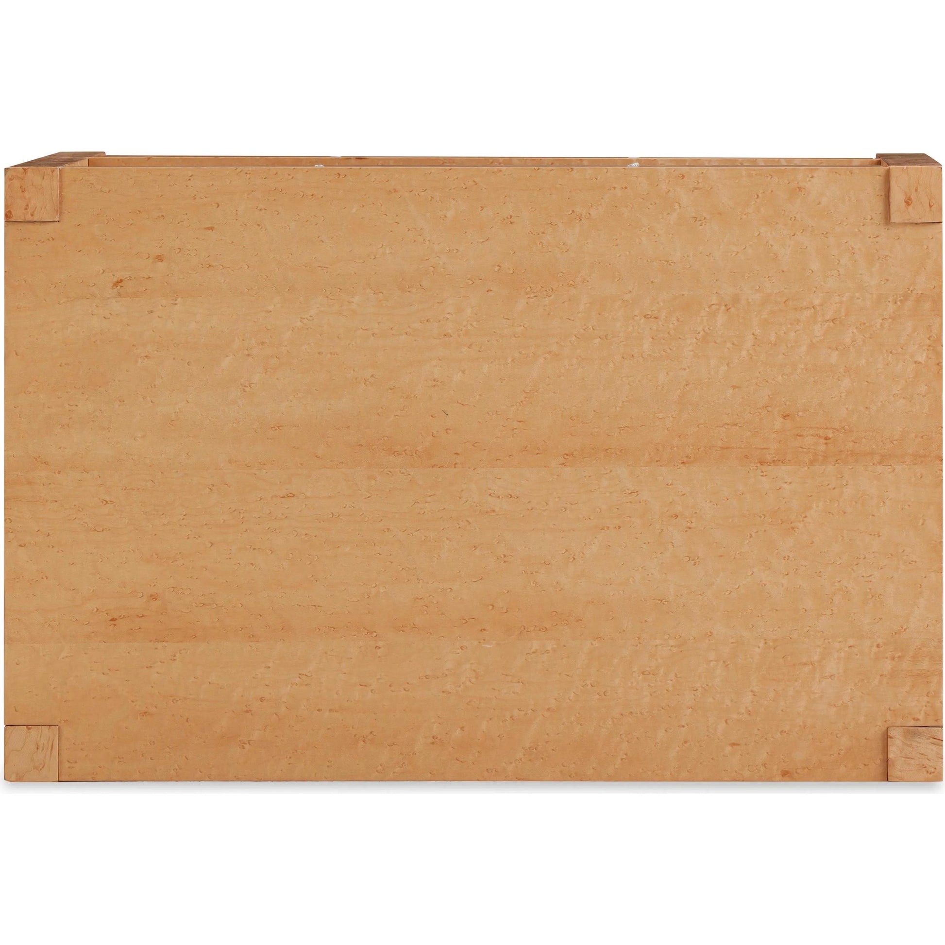 Brandyss Birdseye Maple 2-Drawer Nightstand by TOV Furniture in natural. Made from mdf, plywood, stainless steel, veneer, wood in a transitional style.