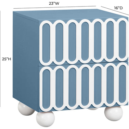 Tori Motif Nightstand by TOV Furniture. Made from unique in a eclectic & global style.