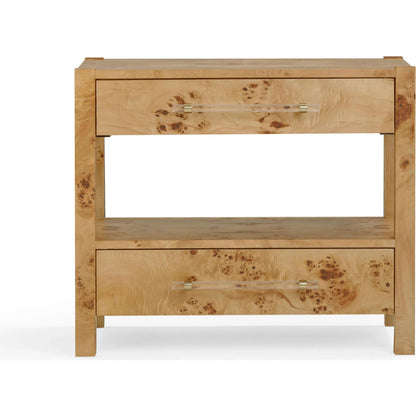 Brandyss Burl Nightstand by TOV Furniture. Made from unique in a modern style.
