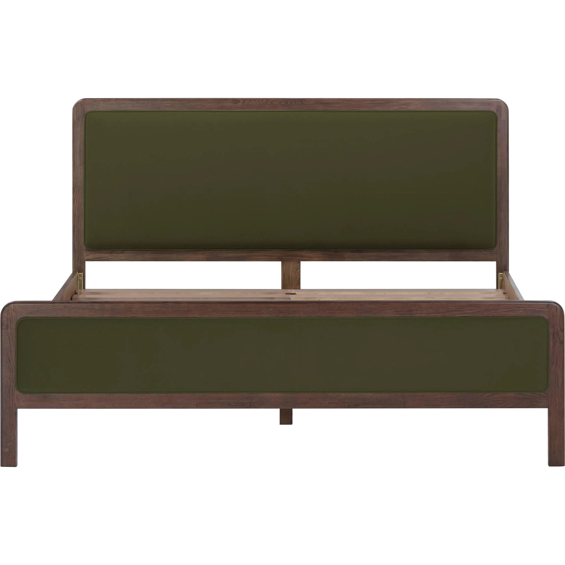 Hella Velvet Bed by TOV Furniture. Made from velvet, veneer, wood in a eclectic & global style.
