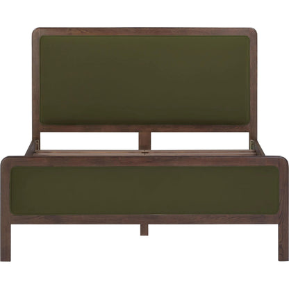 Hella Velvet Bed by TOV Furniture. Made from velvet, veneer, wood in a eclectic & global style.