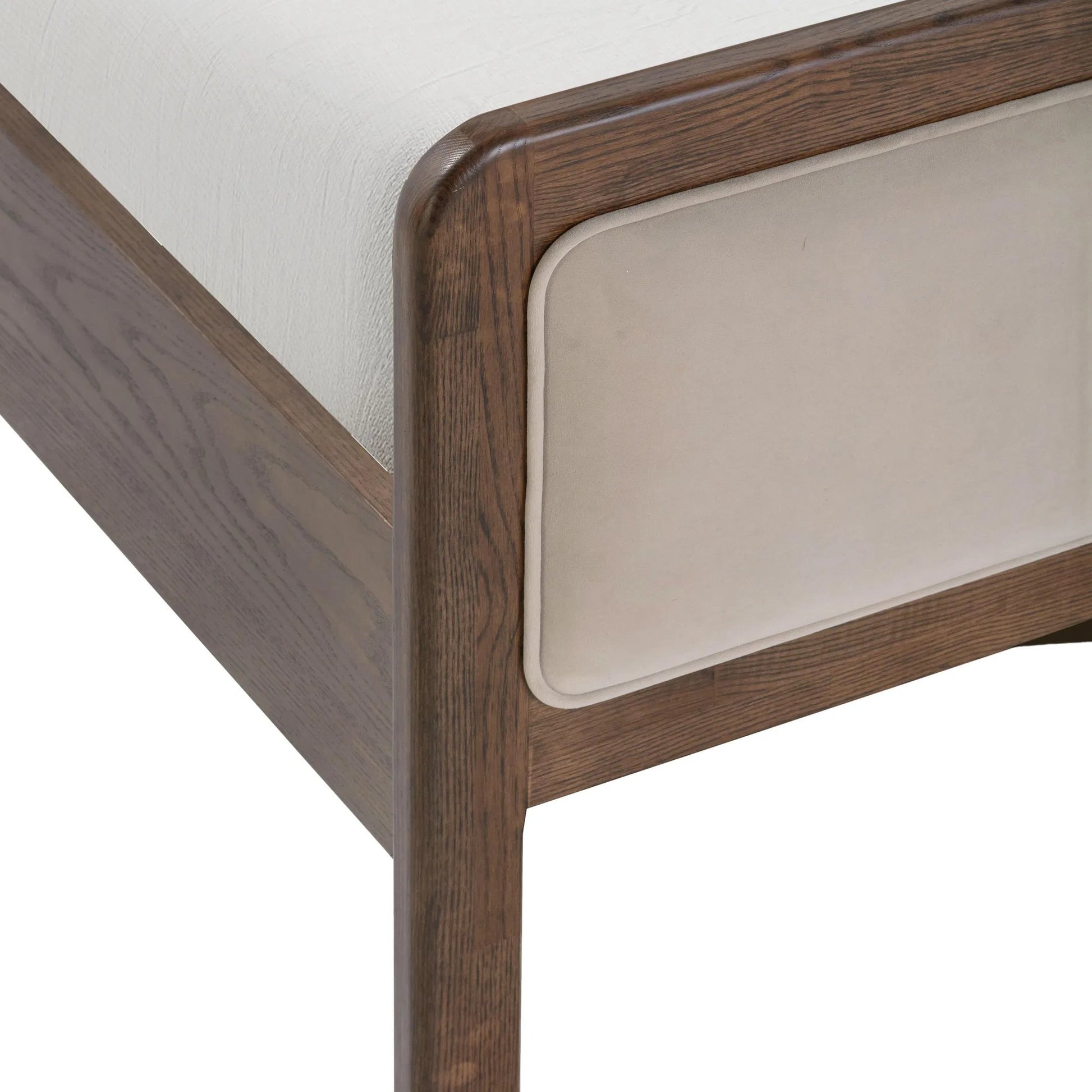 Hella Velvet Bed by TOV Furniture. Made from velvet, veneer, wood in a eclectic & global style.