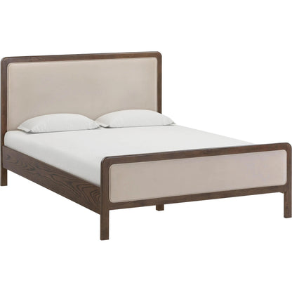 Hella Velvet Bed by TOV Furniture. Made from velvet, veneer, wood in a eclectic & global style.