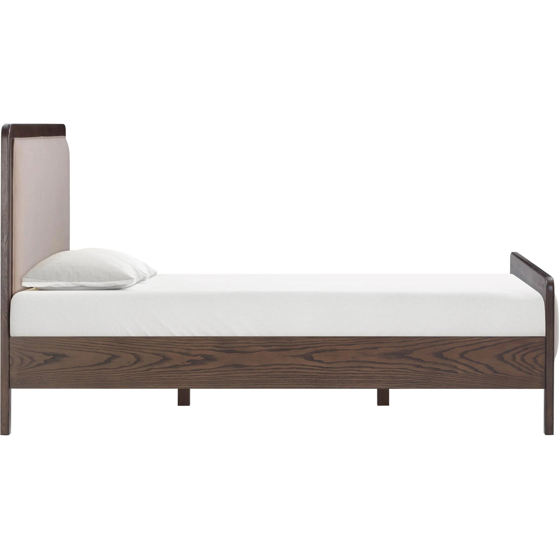 Hella Velvet Bed by TOV Furniture. Made from velvet, veneer, wood in a eclectic & global style.