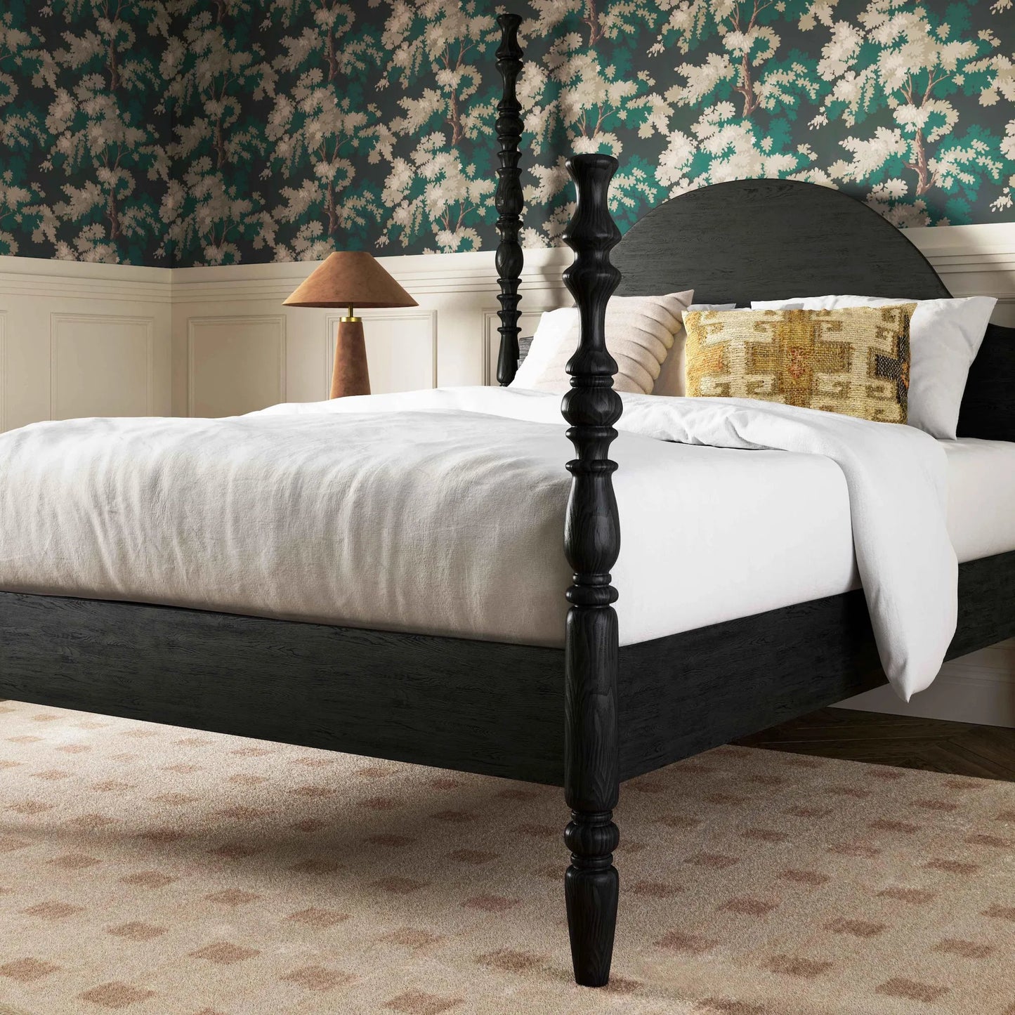 003 SI-2454370 | Lifestyle | Rosalie Bed by TOV Furniture. Made from mdf, plywood, poplar, solid ash, veneer in a unique style.