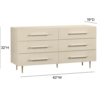Trident 6 Drawer Dresser by TOV Furniture. Made from unique in a transitional style.