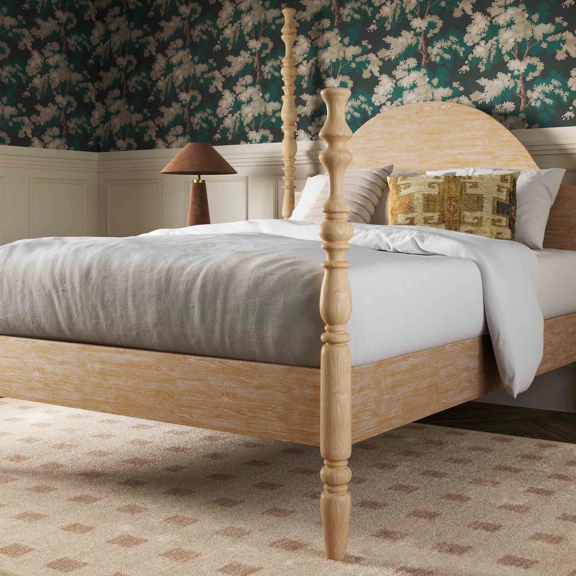 Rosalie Bed by TOV Furniture. Made from mdf, plywood, poplar, solid ash, veneer in a unique style.