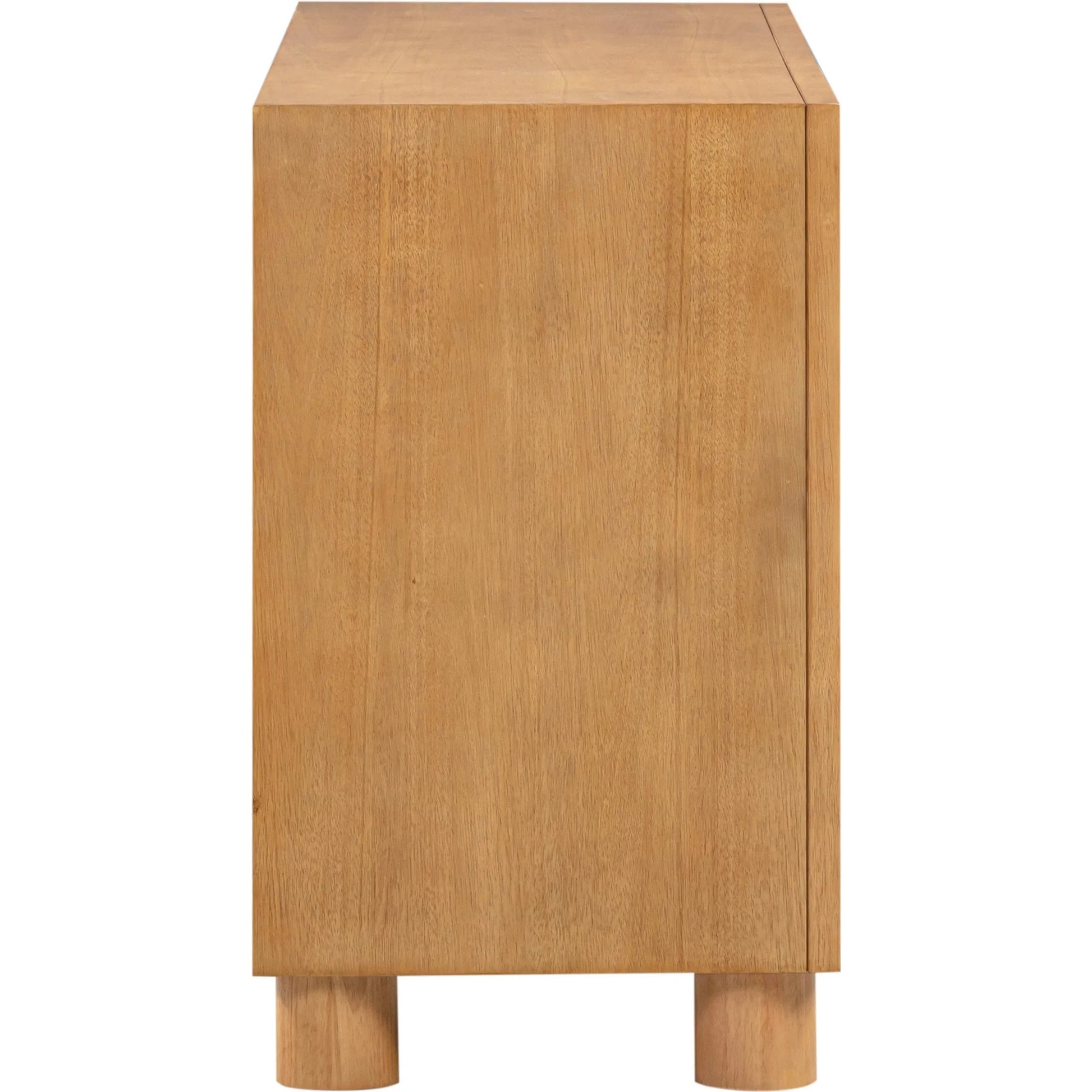 Miles Wood 6-Drawer Dresser by TOV Furniture in natural. Made from mdf, rubber wood in a rustic style.