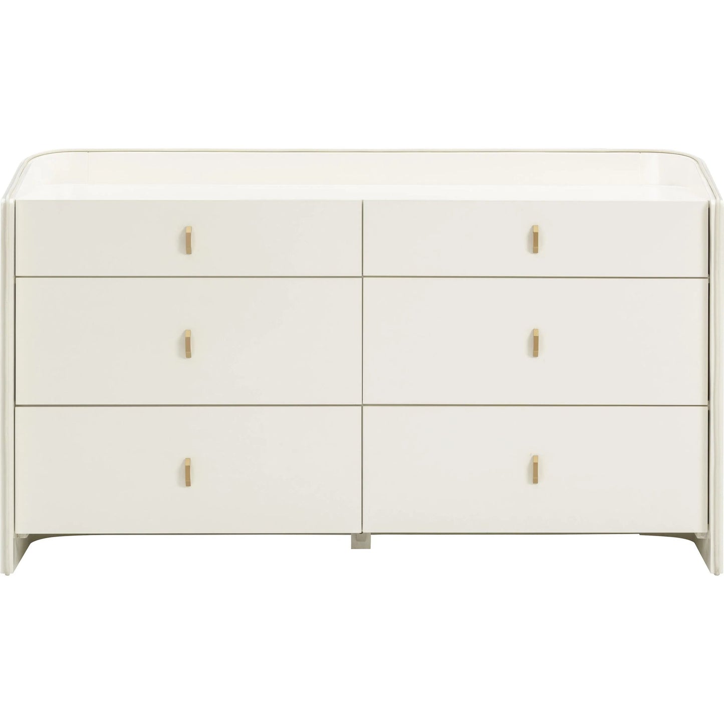 000 SI-2454300 | Primary Silo | Collins 6-Drawer Dresser by TOV Furniture in cream. Made from acacia wood, mdf, metal, plywood in a unique style.