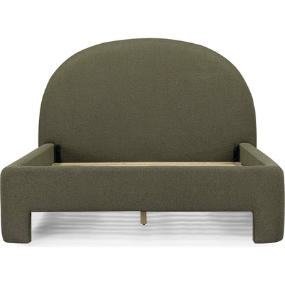 Orphea Bed by TOV Furniture. Made from boucle, pine, plywood in a eclectic & global style.