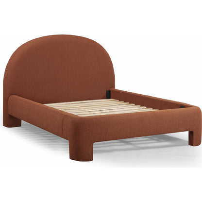 Orphea Bed by TOV Furniture. Made from boucle, pine, plywood in a eclectic & global style.