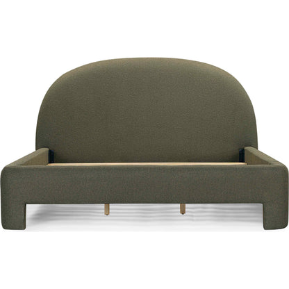 Orphea Bed by TOV Furniture. Made from boucle, pine, plywood in a eclectic & global style.