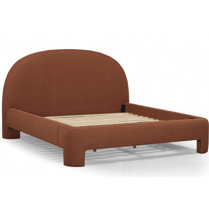 Orphea Bed by TOV Furniture. Made from boucle, pine, plywood in a eclectic & global style.