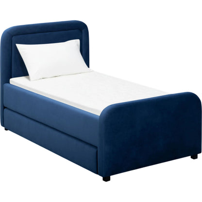Briella Performance Trundle Bed in by TOV Furniture. Made from pine, plywood, rubberwood, velvet in a unique style.