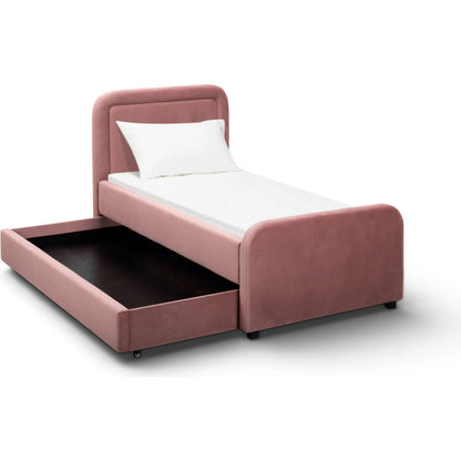 Briella Performance Trundle Bed in by TOV Furniture. Made from pine, plywood, rubberwood, velvet in a unique style.