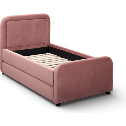 Briella Performance Trundle Bed in by TOV Furniture. Made from pine, plywood, rubberwood, velvet in a unique style.