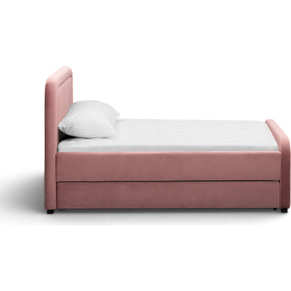 Briella Performance Trundle Bed in by TOV Furniture. Made from pine, plywood, rubberwood, velvet in a unique style.