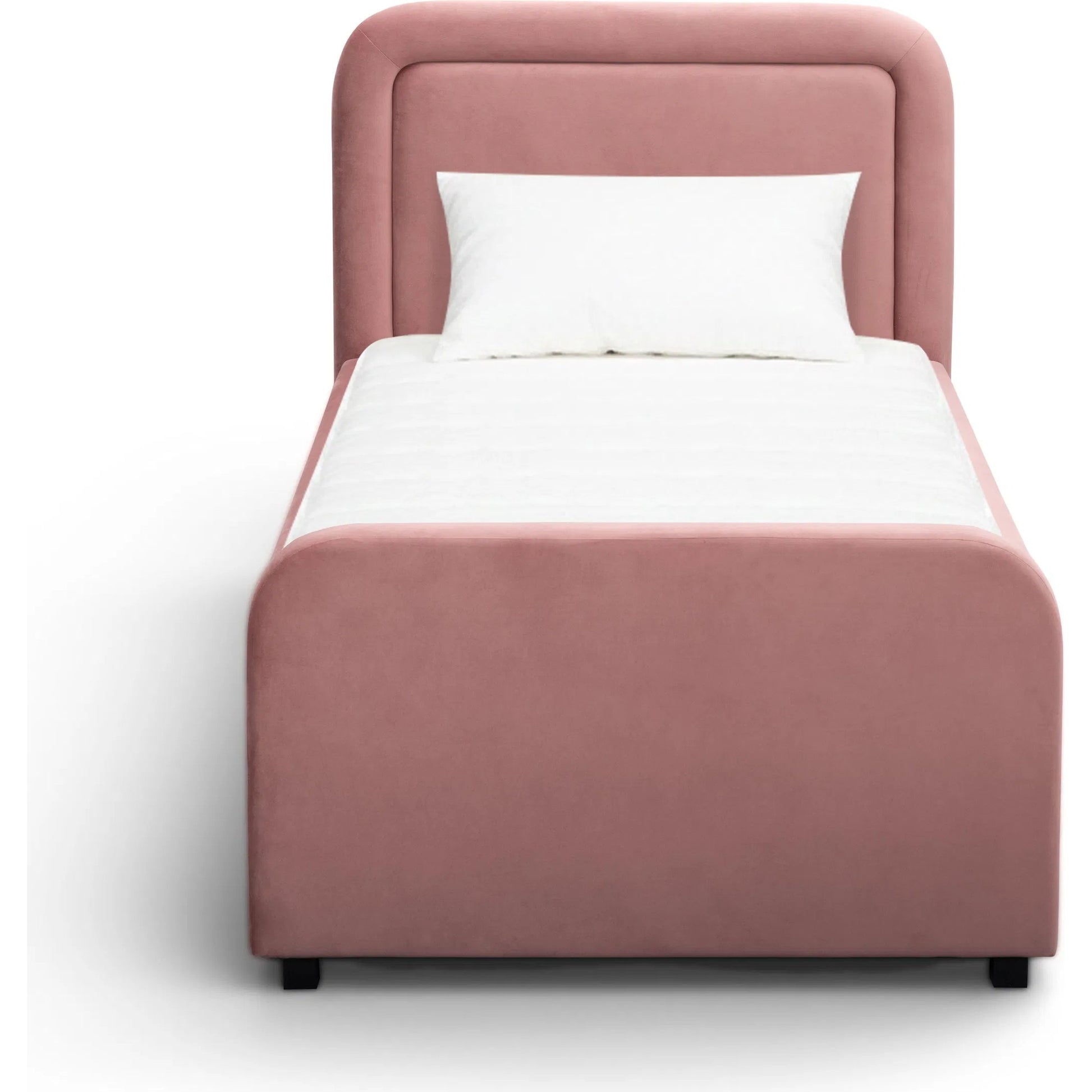 Briella Performance Trundle Bed in by TOV Furniture. Made from pine, plywood, rubberwood, velvet in a unique style.
