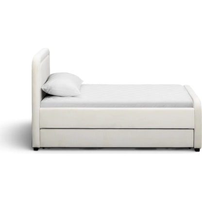 Briella Performance Trundle Bed in by TOV Furniture. Made from pine, plywood, rubberwood, velvet in a unique style.