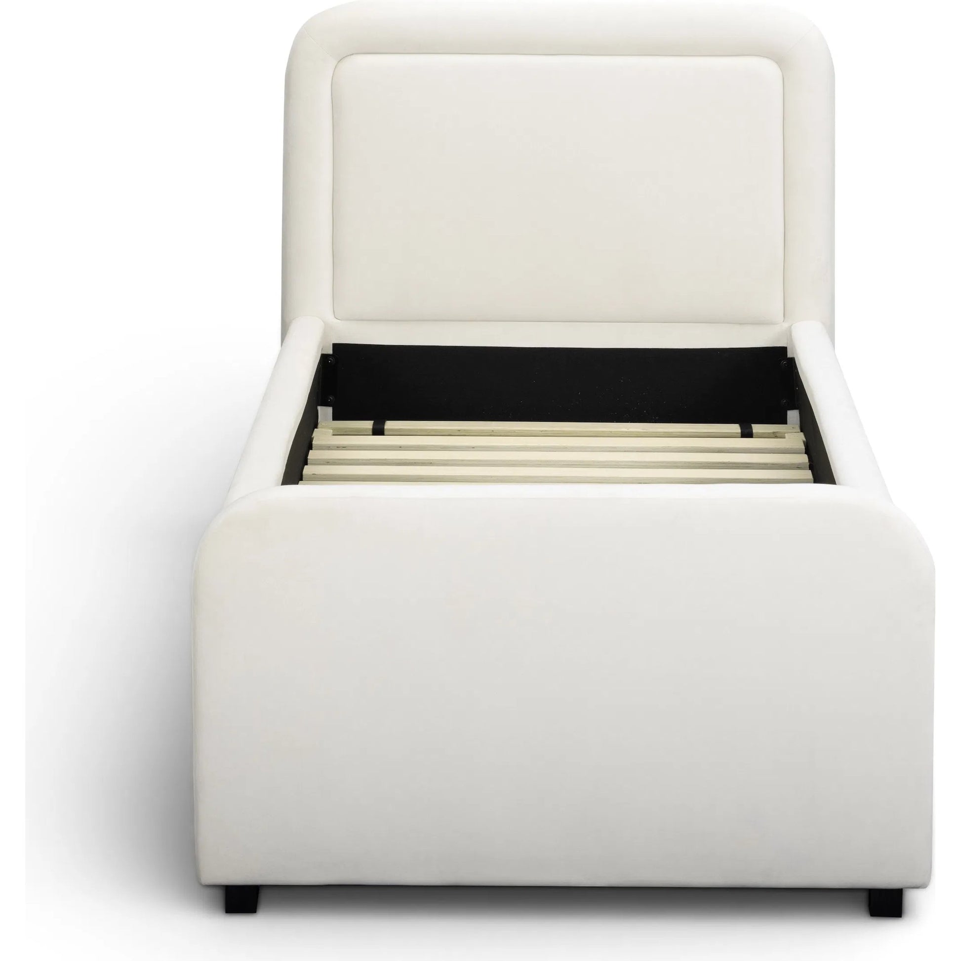 Briella Performance Trundle Bed in by TOV Furniture. Made from pine, plywood, rubberwood, velvet in a unique style.