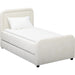 Briella Performance Trundle Bed in by TOV Furniture. Made from pine, plywood, rubberwood, velvet in a unique style.